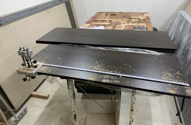 Фрезерный кондуктор Мастер32 в работе